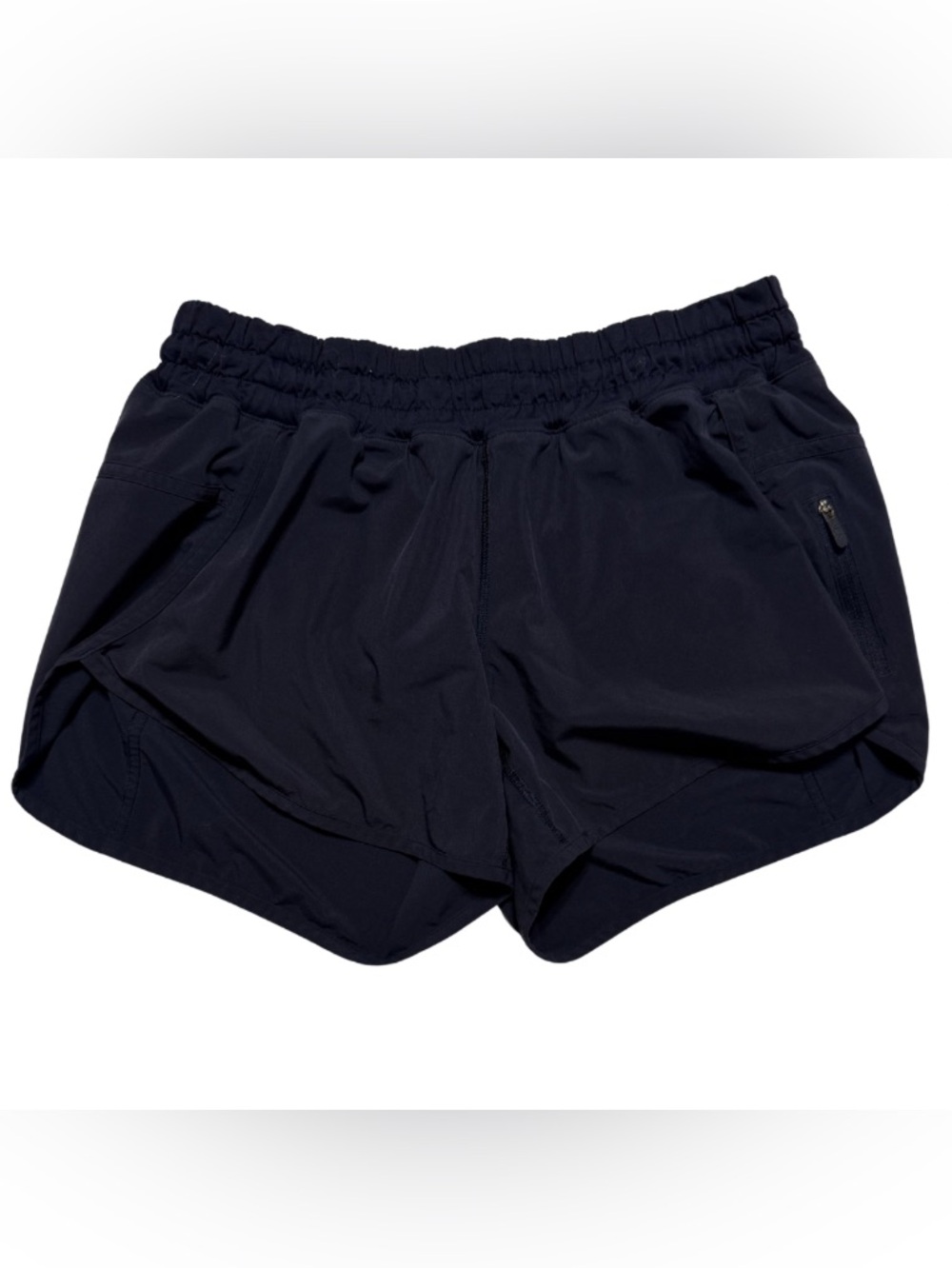 LULULEMON Track That High-Rise Lined Shorts Navy Blue Size 8